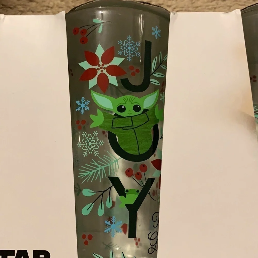Star Wars Joy Holiday Mandalorian set of FOUR tumblers